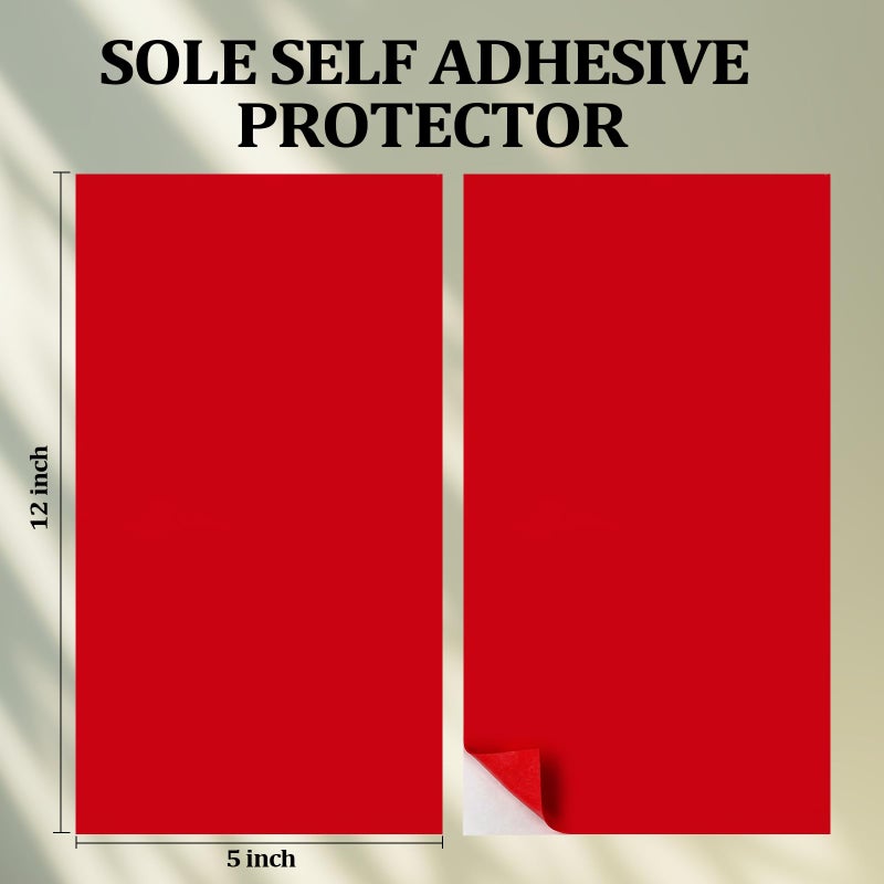 GQTJP Shoe Sole Protector, 4 Pcs Self Adhesive Shoe Bottom Protector for High Heels, Silicone Anti Slip Shoe Grips on Bottom of Shoes, Sole Guard Non Slip Pads for Shoes(12'' by 5'') - Image 2